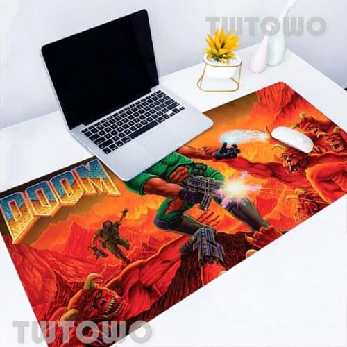 Doom Mouse Pad Mouse Mat Desktop Mouse Pad Keyboard Pad MousePad Desk Mat Natural Rubber Soft Hot Sell HD Carpet PC Desk Pad