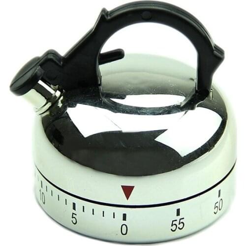 60 Minute Counting Teapot Shaped Kitchen Cooking Alarm Clock Timer Mechanical