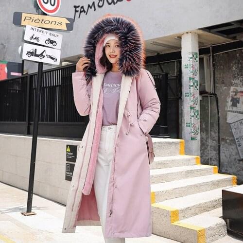 Winter Jacket Women Hooded Fur Collar Parkas Long Jacket Women Thick Velvet Parkas Women Plus Sizes Woman Winter Coat andJackets
