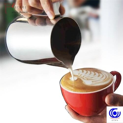 Stainless Steel Milk Frothing Jug Espresso Coffee Pitcher Barista Craft Cafe Latte 350 600 1000ml pot scale cup cold brew
