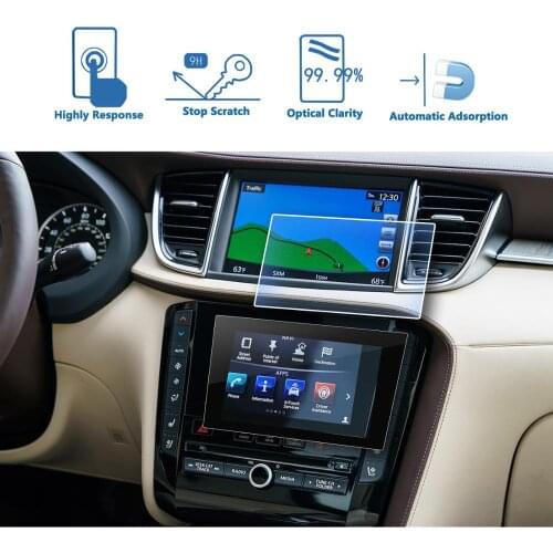 LFOTPP For Q50 Q60/QX50 SUV 2019 Car Navigation Up And Down Tempered Glass Screen Protector Auto Interior Sticker 2 Picecs