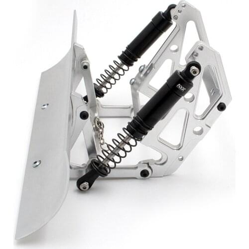 1/10 Model Car SCX10 Scx10-ll Metal Electronic Snow Shovel Decoration Shovels with Shock Absorber for RC Truck Modified Parts