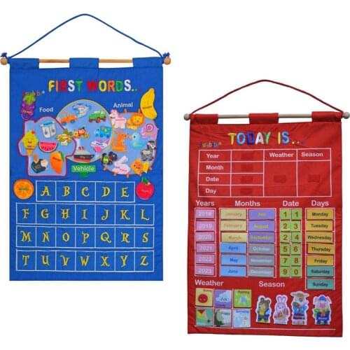 My Calendar Or Wall Hanging with Letters for Kids Living Room Bedroom Decor