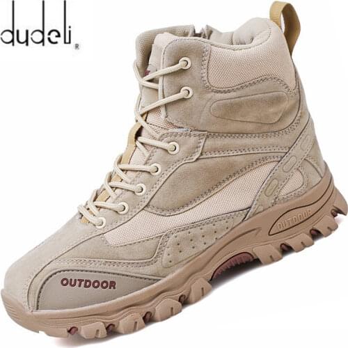 Men Boots Brand Men Combat Shoes Outdoor Non-slip Men Military Boots Men Sneakers Winter Classic Men Safety Shoes Mans FootwearI