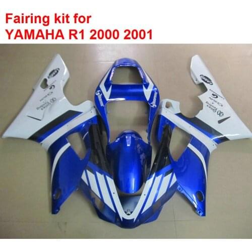 Motorcycle unpainted bodywork fairings for Yamaha YZF R1 00 01 grey plastic fairing kit R1 2000 2001 BA34