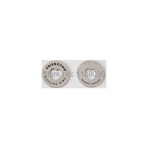 OEM Friendship Blessing Coin Pocket Token cheap custom heart cut out coins