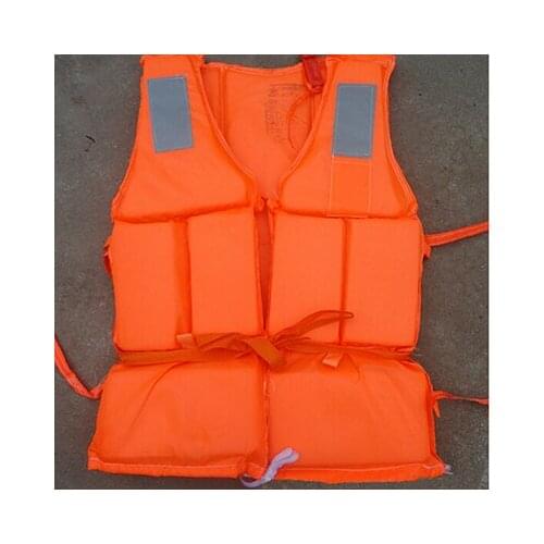 Orange Prevention Flood Fishing Rafting Drift Sawanobori Adult Foam Life Jacket Vest Flotation Device + Survival Whistle 1pc