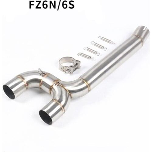 Motorcycle Exhaust System Middle Pipe Link Connect Accessories Motorbike For Yamaha FZ6 FZ6N Escape Moto 2004-2009 years