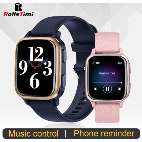 Rollstimi Smart Watch Smart watch Men Lady Fashion Phone reminder Heart Rate Blood Pressure Monitorwater proof smart wristband