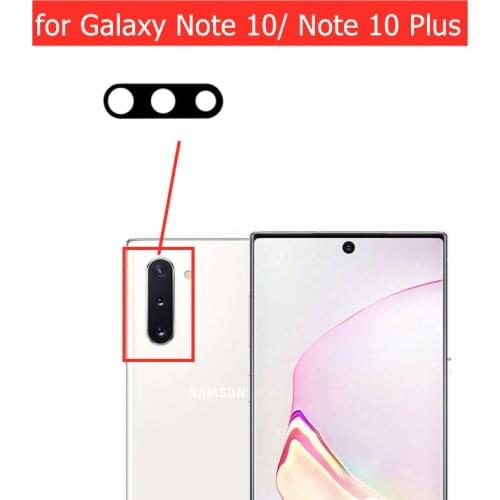 2pcs for Samsung Galaxy Note 10/ Note 10 Plus Camera Glass Lens Back Rear Camera Lens with 3M Glue Replacement Repair Spare Part