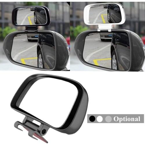 Universal Auto Rear View Mirrors Flexible Blind Spot Parking Wide Angle Lens 360 Degree Rotation Adjustable Auxiliary Outdoor