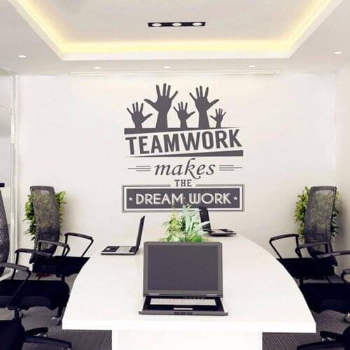 Office meeting room vinyl wall stickers personality slogan inspirational quotes stickers office supplies design stickers BG04