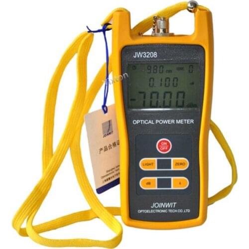 JoinWit JW3208C Fiber Optic Power Meter -70—6dBm with FC SC ST Connector For Television and Video Surveliance