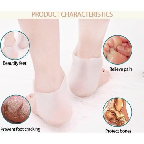 1pcs Heel Protector Protective Sleeve Heel Spur Pads for Relief Plantar Fasciitis Heel Pain Reduce Pressure on Heel