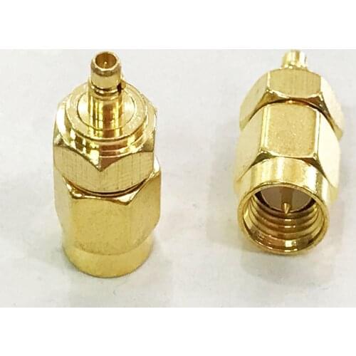 10pcs SMA Male to MMCX Male Plug RF Coax Cable Adapter Connector