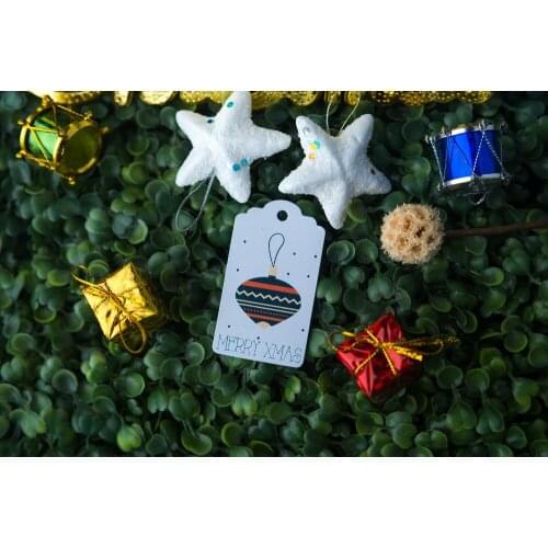 200 pcs 3.5x6.2cm paper label personalized tag Child gift Holiday trademark New years gifts Label candy favor tags Toy label