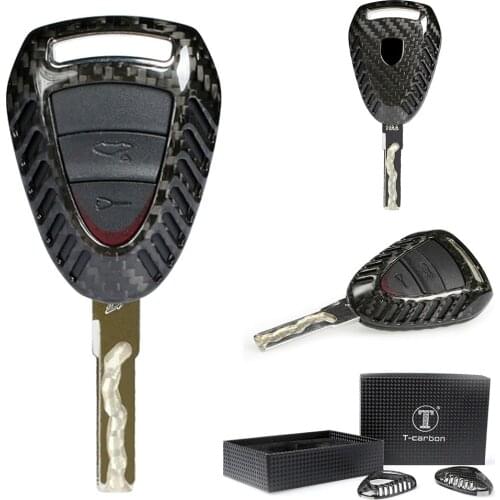 3 Buttons Car Remote Key Fob Case Cover Housing Carbon Fiber For Porsche 911 2003-2010 & For Porsche Boxter Cayman 1999-2008