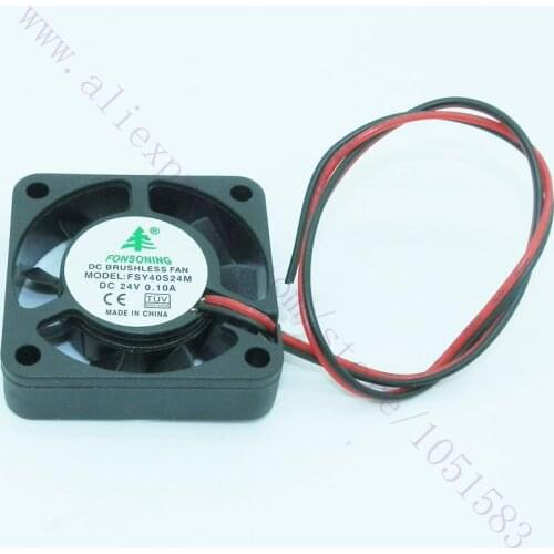 4 pcs 4010 Cooler Axial FanS 24V 0.10A 40x40x10mm Cooling Fans Ramps Reprap Pursa Mendel 3D printer Free Shipping