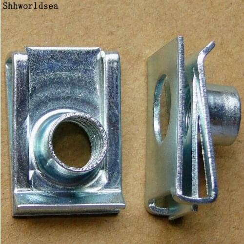 Shhworldsea Car Auto Rivets Fastener Interior Door Card Panel Retaining Trim Fastener Metal Clips