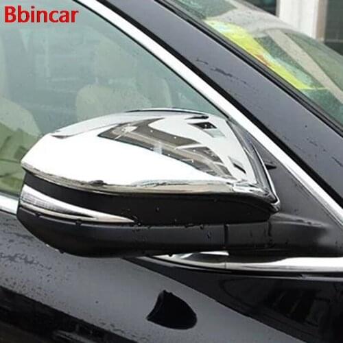 Bbincar ABS Chrome Exterior Side Door Mirror Rear View Cover Garnish Trim Auto For Toyota Highlander Kluger XU50 2014 2015
