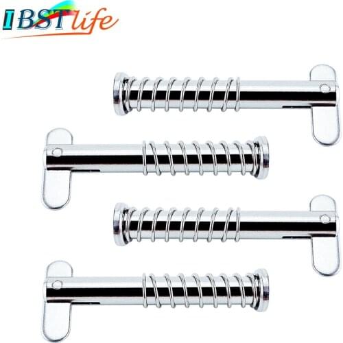 4PCS 316 Stainless Steel Quick Release Pin Dowel Pin Flat Head Cylindrical Pin Positioning Pins Retainer Farm Lawn Garden Marine
