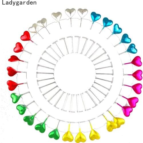Flower Round Pearl Needle Pins Sewing Dressmaking Pin Wheel DIY Stainless Steel Embroidery Accessory Needles