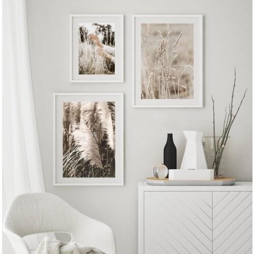 Decoration Reeds Wheat Plant Leaf Nordic Posters And Prints Wall Art Canvas Painting Wall Pictures For Living Room Home Decor