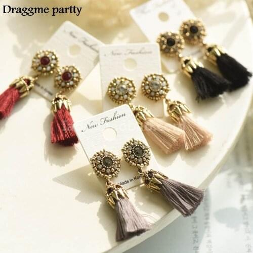Этнические серьги Draggme partty China At AliExpress