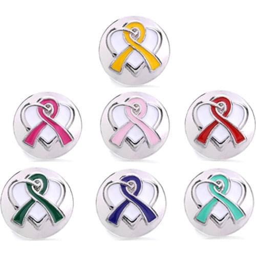 LUWELLEVER Component w297 Ribbon 18mm Metal Snap Button For Bracelet Necklace Interchangeable Jewelry Accessorie Findings