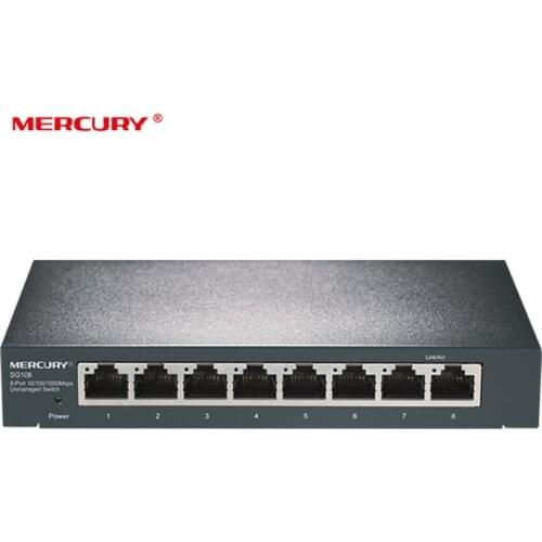 Mercury SG108 8 Port 10/100/1000Mbps Gigabit Switch network Steel Metal network switch better than Plastic switch