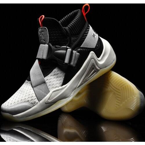 Mens Basketball Shoes Outdoor Sports Breathable Sock Shoes Men Sneakers Cushioning Male Anti-slip Size 39-46