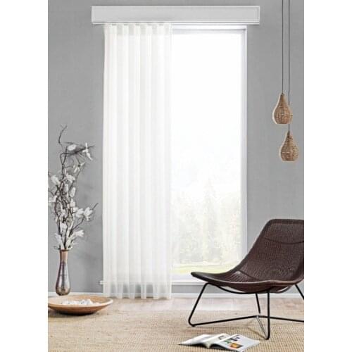 Solid Color Tulle Curtains For Living Room Kitchen Bedroom Simple Decorative Window