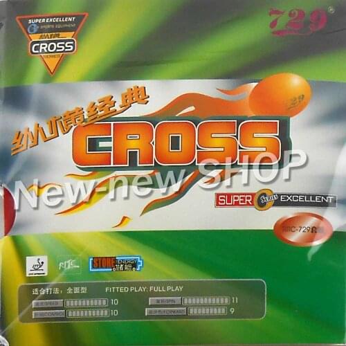 Original RITC 729 Cross Classical Pips-in Table Tennis PingPong Rubber With Sponge