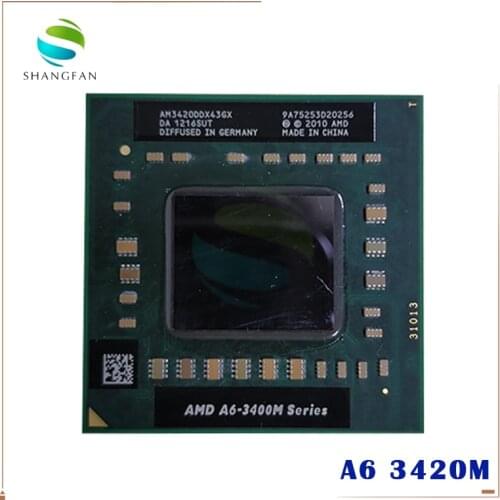 AMD Laptop Notebook CPU processor A6 3400M series A6-3420M A6 3420M 1.5Ghz/4M Socket FS1 A6 3420M AM3420DDX43GX