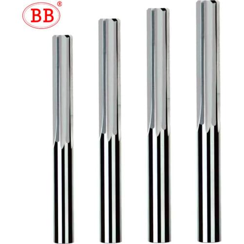 BB Carbide Machine Reamer Straight Flute Uncoated H7 Tolerance Chucking Metal Cutter 6 Flutes CNC