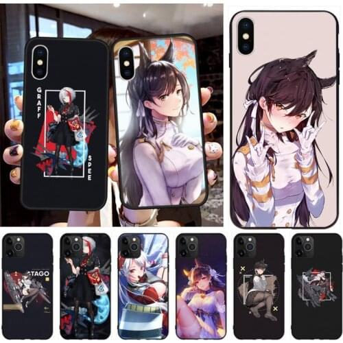 CUTEWANAN Atago Azur Lane anime DIY Luxury Phone Case for iPhone 11 pro XS MAX 8 7 6 6S Plus X 5S SE 2020 XR case