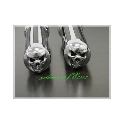 Chome 1" HAND GRIPS For Suzuki GSXR 600 750 1000 SV 650 Hayabusa Volusia Intruder Cruiser