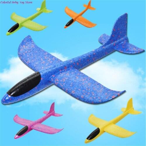 EVA Aircraft Airplane DIY Outdoor Toys Kids Made Of Foam Plastic Hand Launch Throwing Glider Inertial Foam Airplane Plane Model