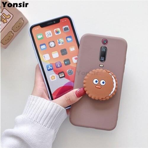 For Xiaomi mi9T Pro mi 9 T 9T Pro Silicone Case Cartoon Phone Holder Cover For Redmi K20Pro Ring Stand Cases