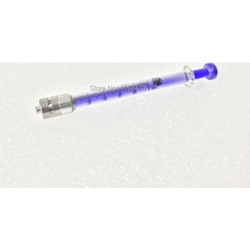 2pcs/Lot 1ml 1cc Glass Syringe Luer Lock Head Reusable Glass Injector Lab Glassware