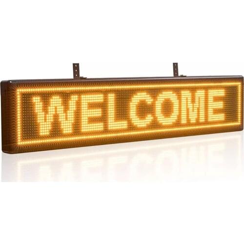 Led Sign Outdoor Waterproof Scrolling Message Led Display Board WiFi Programmable 135 x 23cm