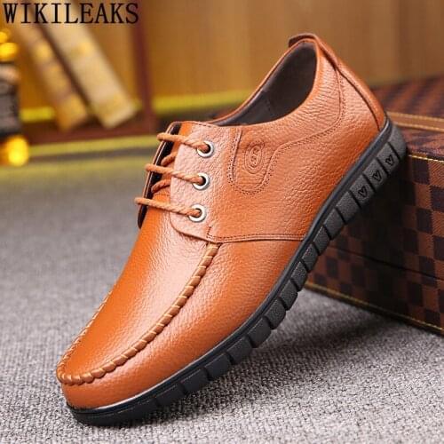 Yellow Leather Casual Shoes Man Fashion Brown Oxford Shoes for Men 2021 Black Designer Shoes Men High Quality Zapatos De Hombre