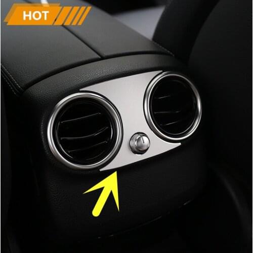 Inner Armrest Box Rear Air Vent Cover Trim For Mercedes Benz GLC X253 2015-2020 Car accesories interior Car decoration