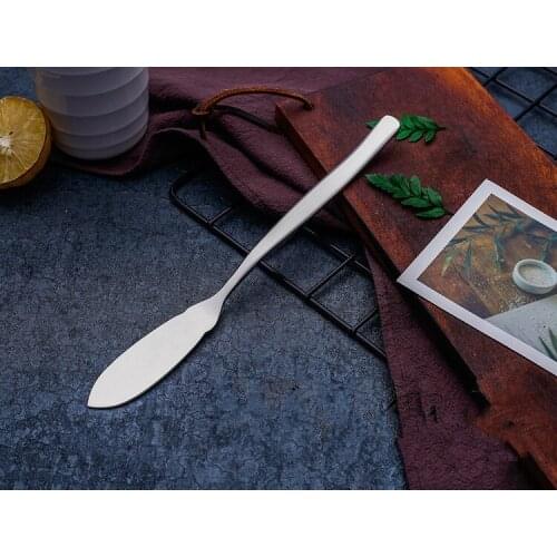 1PC 304 Stainless Steel Utensil Cutlery Butter Knife Cheese Dessert Jam Spreader Breakfast Tool Home Kitchen Tableware PI 002
