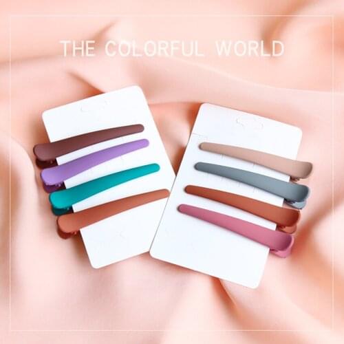 1Pcs Resin Hair Clips Hairpins Headwear For Women Girls Fashion Plastic Side Clips Pins Barrette Styling Tools Accessories