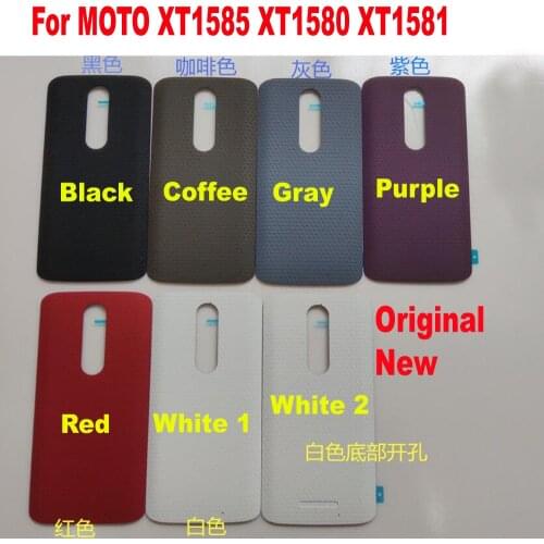 100% Original New Back Battery Cover Housing Door Rear Case For Motorola Droid Turbo 2 MOTO X Force XT1585 XT1580 XT1581