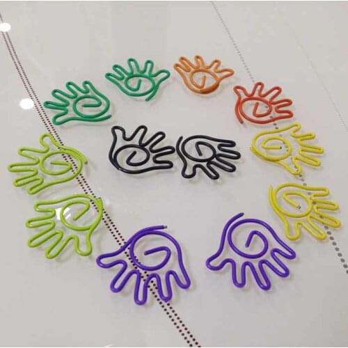 12pcs/lot Shape Paper Clips Creative Interesting Bookmark Clip Memo Clip Shaped Paper Clips for Office School Home