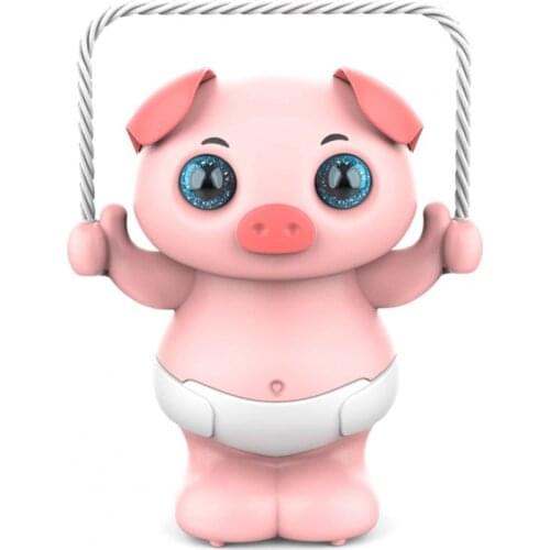 2021Baby Toys Cute pet Electric voice control dancing skipping rope piggy with light and music Toy Children Kids for gift