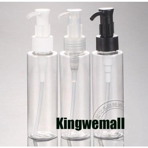 300pcs/lot 150ml Transparent PET Cream bottle,150ml oil pump bottle,150ml cosmetic container,cosmetic packaging