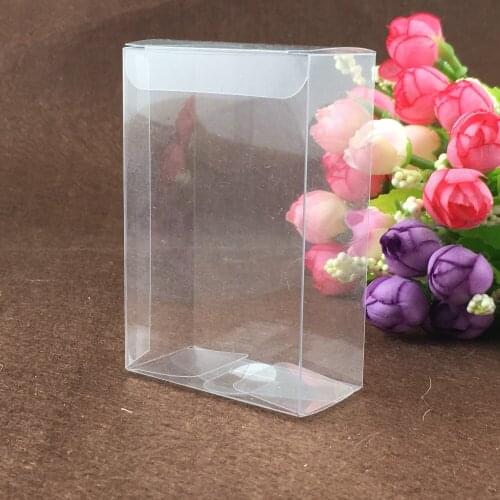 50pcs 4*5*6cm clear plastic pvc box packing boxes for gifts/chocolate/candy/cosmetic/crafts square transparent pvc Box